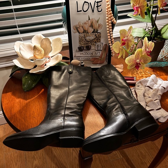 LAUREN RALPH LAUREN MASIKA LEATHER RIDING BOOTS SIZE 7.5B - Picture 3 of 11